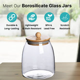 The Better Home Borosilicate Glass Jar - Dense Foods Storage